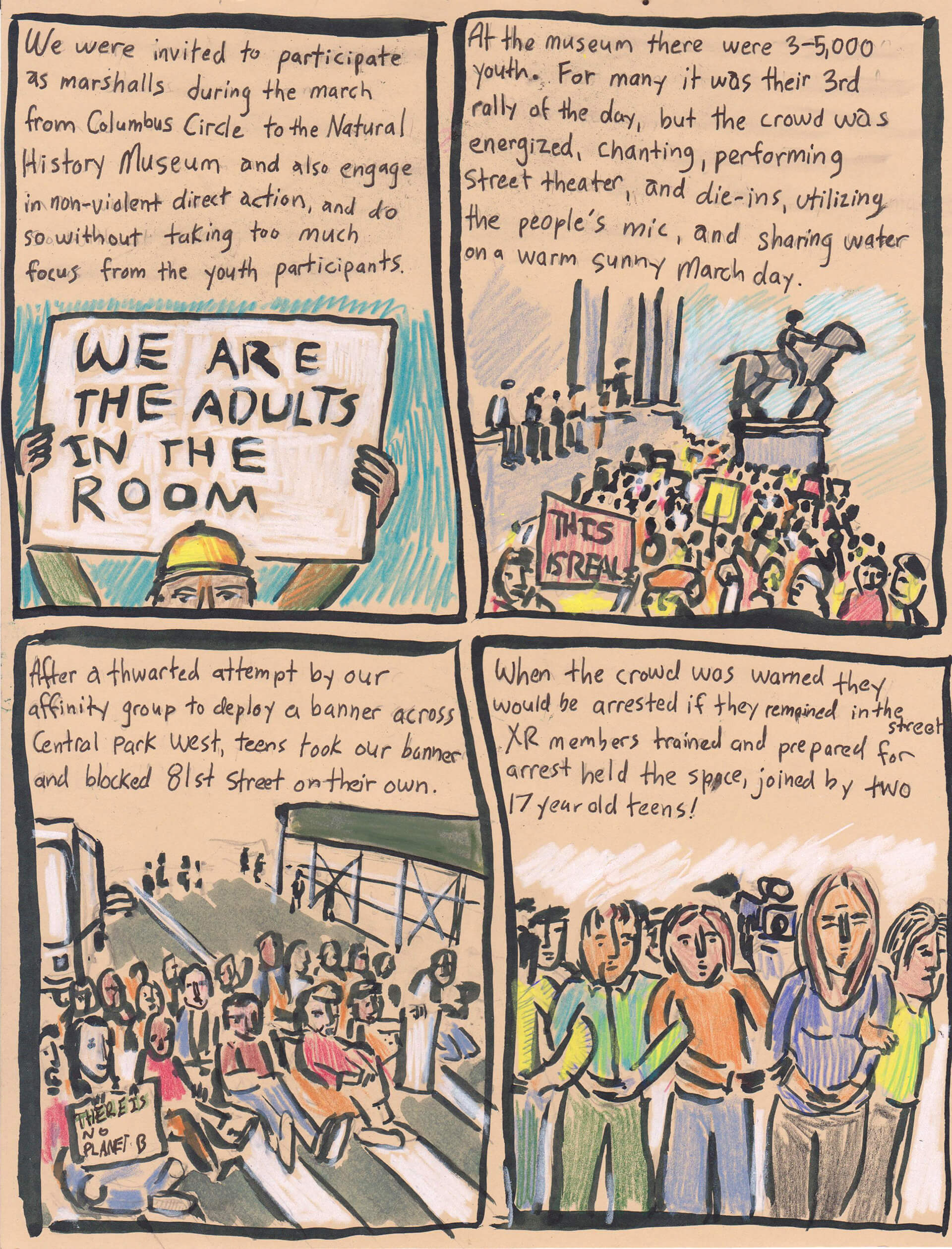 Youth Climate Strike, illustration by Noah Mayers