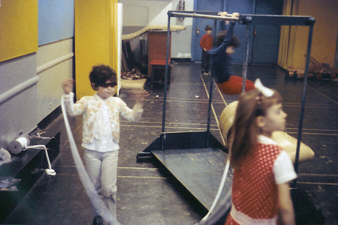 children playing in a gym