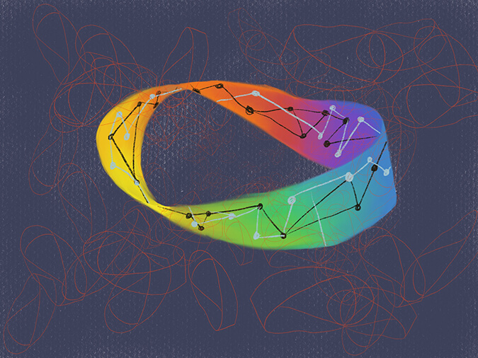 a drawing of a Mobius Strip