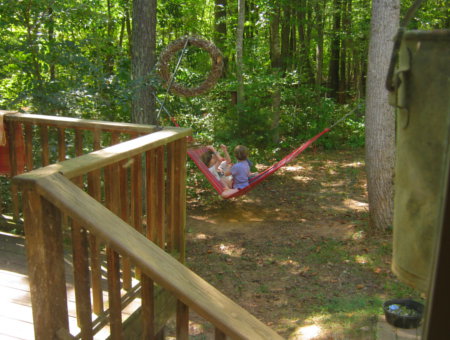 Kids in hammock