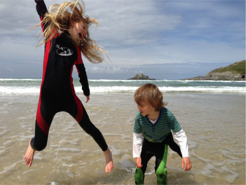 Children jumping with joy